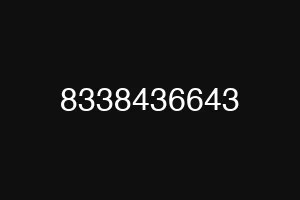 8338436643