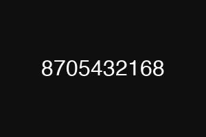 8705432168